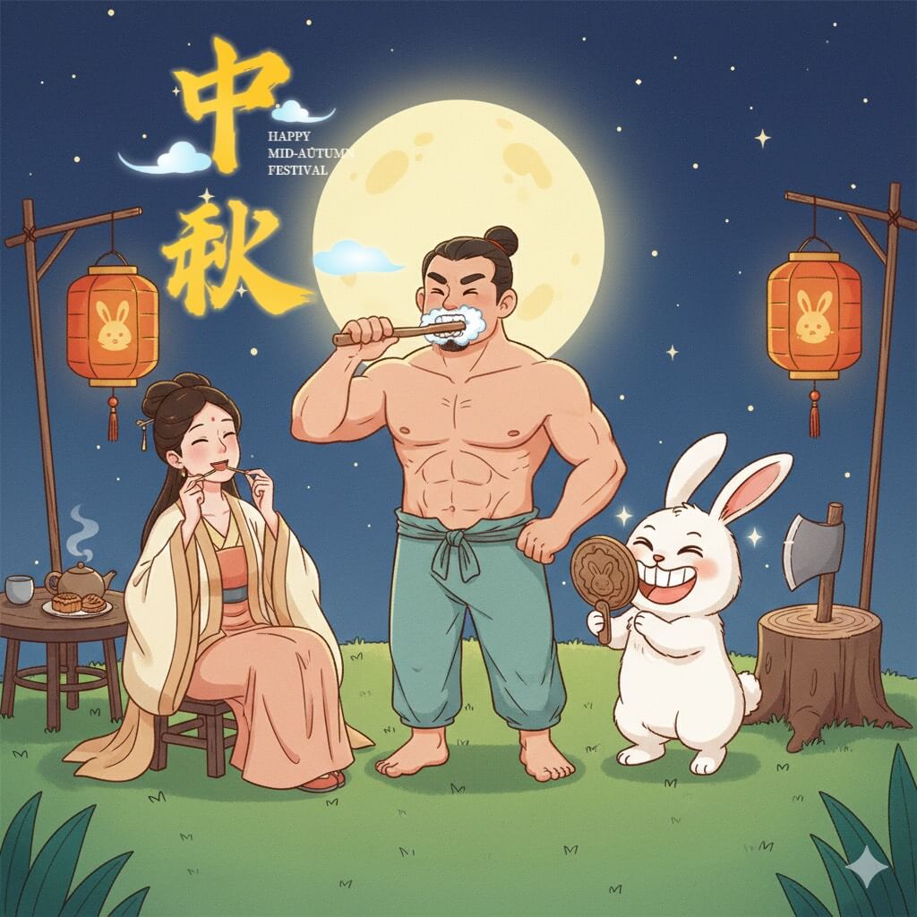 新莊開惠牙醫診所_中秋節賀卡